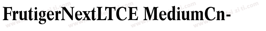 FrutigerNextLTCE MediumCn字体转换